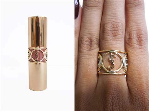 yves saint laurent ring arty|ysl lipstick emblem ring.